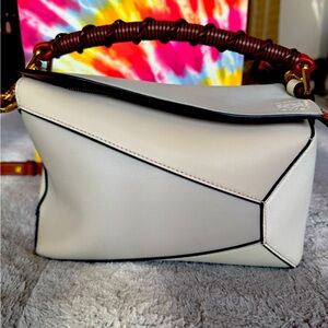 Limited edition Loewe Puzzle Edge bag with handwoven handle